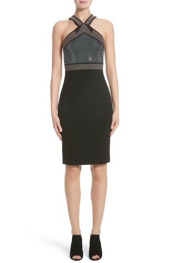 Women's Versace Rhinestone Halter Dress