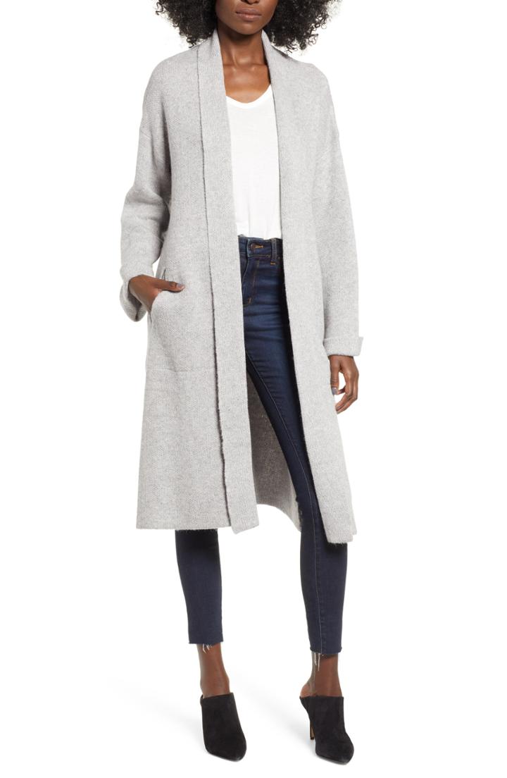 Women's Lira Clothing Odessa Longline Cardigan - Grey