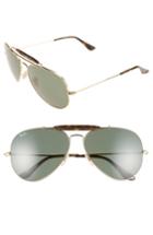 Men's Ray-ban 'outdoorsman Ii' 62mm Sunglasses - Gold/ Dark Green