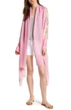 Women's Wander By Virginia Wolf Wrap Yourself In Positive Vibes - Namaste Scarf, Size - Pink