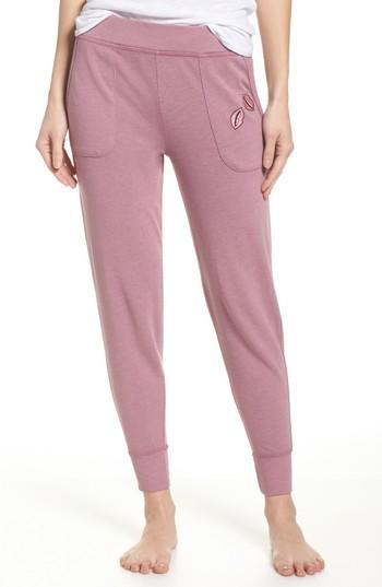 Women's Junkfood Girl Talk Jogger Pants - Pink