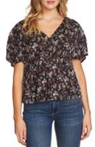 Women's Cece Abbey Bouquet Blouse - Black