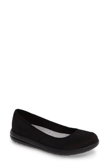 Women's Clarks Jocolin Myla Flat .5 W - Black