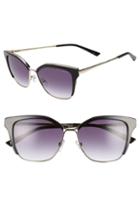 Women's Ted Baker London 54mm Gradient Square Sunglasses - Black/ Gold