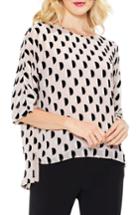 Women's Vince Camuto Graphic Dot Jacquard Blouse, Size - Pink