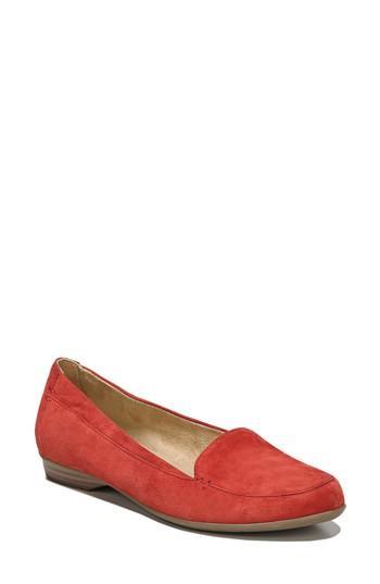 Women's Naturalizer 'saban' Leather Loafer .5 W - Red