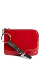 Alexander Wang Small Ace Patent Leather Wristlet - Red