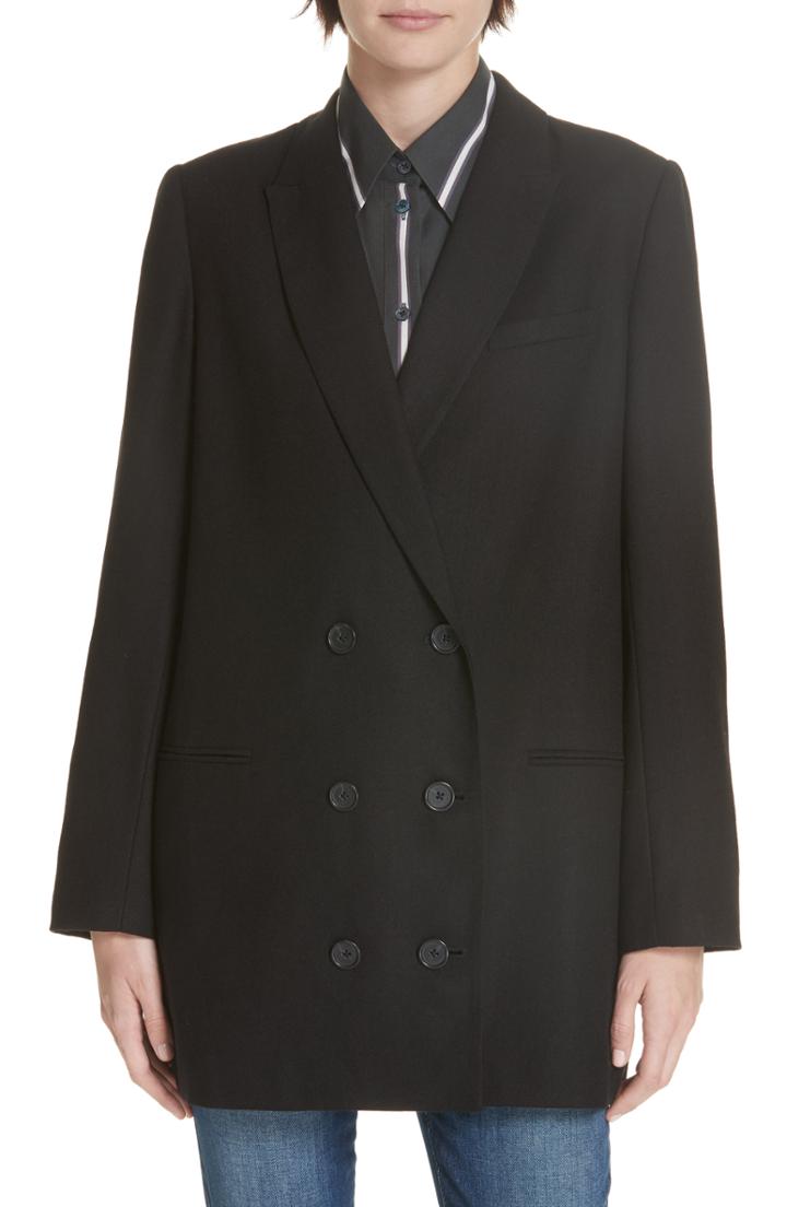 Women's Boss Javilla Wool Suit Jacket - Grey
