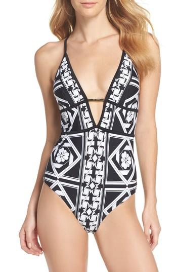 Women's Ted Baker London Tessellation One-piece Swimsuit