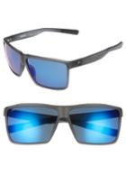 Men's Costa Del Mar Rincon 63mm Polarized Sunglasses - Smoke Crystal/ Blue Mirror