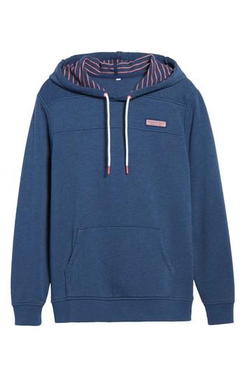 Men's Vineyard Vines Washed Cotton Pullover Hoodie, Size - Blue