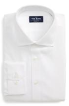 Men's The Tie Bar Standard Fit Herringbone Dress Shirt .5 - 32/33 - White