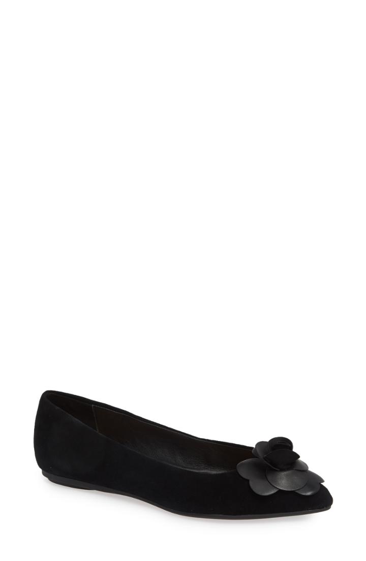 Women's Taryn Rose Frida Rose Flat M - Black