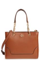 Tory Burch Small Marsden Leather Tote - Brown