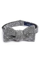 Men's The Tie Bar Knotted Dots Silk Bow Tie, Size - Grey