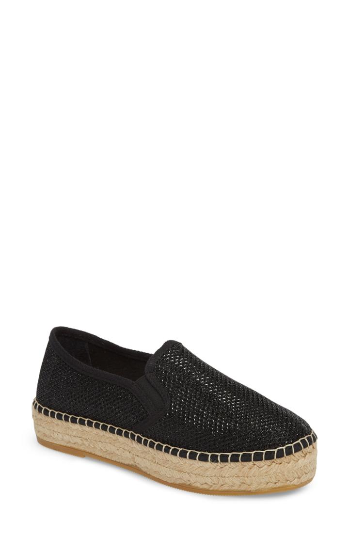 Women's Toni Pons Fonda Platform Espadrille Sneaker .5-6us / 36eu - Black