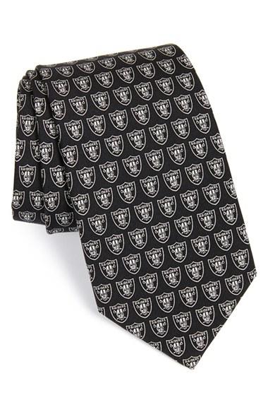 Men's Vineyard Vines 'oakland Raiders - Nfl' Woven Silk Tie