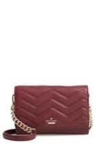Kate Spade New York Reese Park - Wyn Quilted Leather Crossbody - Red