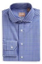 Men's Gitman Tailored Fit Gingham Dress Shirt .5 34 - Blue