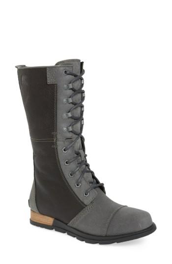 Women's Sorel 'major Maverick' Mid Calf Zip Boot .5 M - Grey