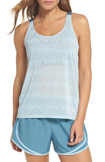 Women's Nike Elastika Dry Tank - Blue