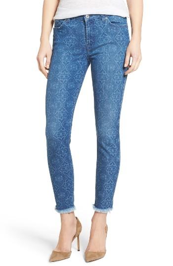 Women's 7 For All Mankind Raw Hem Ankle Skinny Jeans