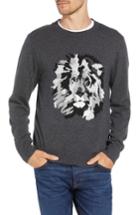 Men's Bonobos Slim Fit Lion Intarsia Sweater - Grey