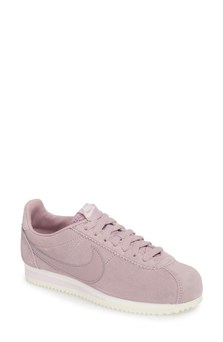 Women's Nike Classic Cortez Suede Sneaker .5 M - Pink