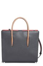 Christian Louboutin Medium Paloma Leather Tote - Grey
