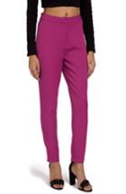 Women's Missguided High Waist Cigarette Leg Pants Us / 4 Uk - Pink