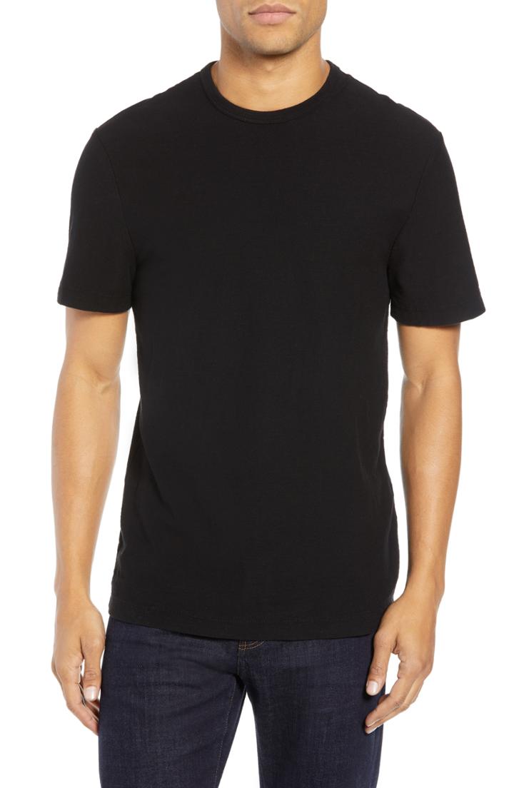 Men's James Perse Microstripe Graphic T-shirt (s) - Black