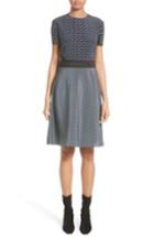 Women's Stella Mccartney Windsor Print Silk Dress Us / 44 It - Black