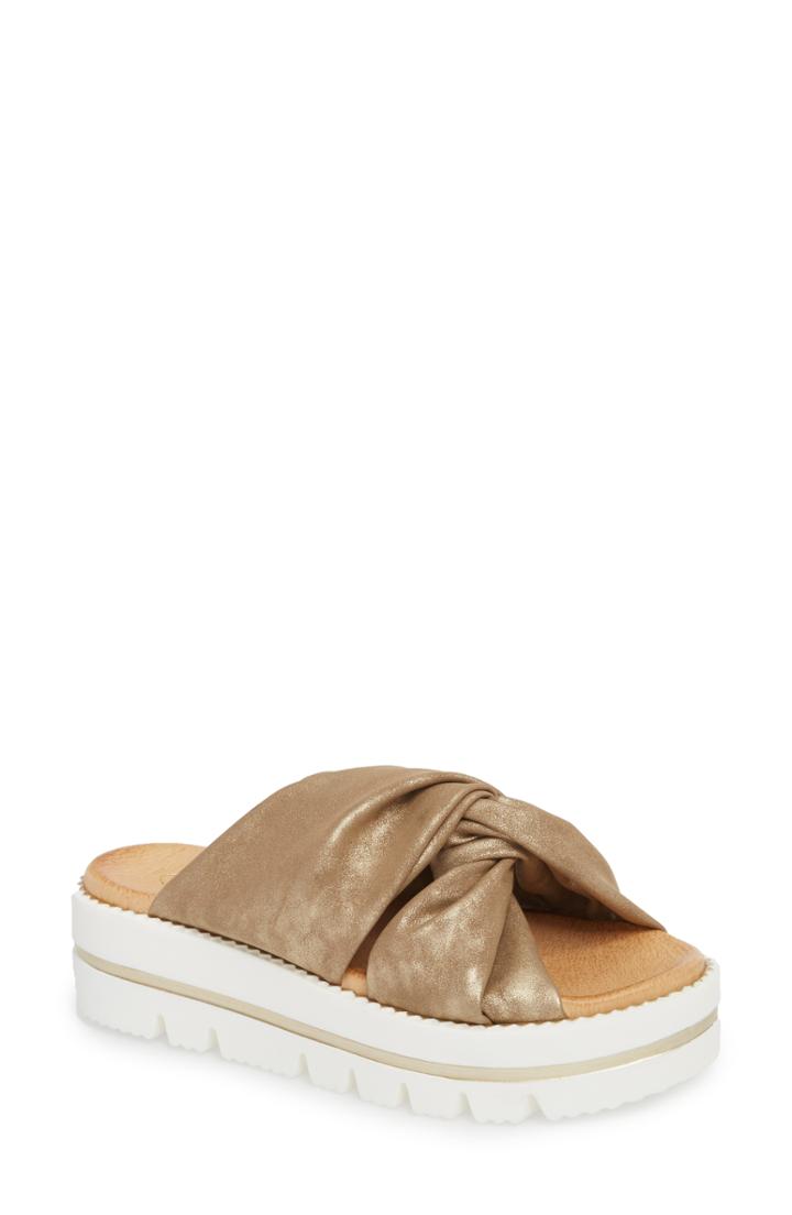 Women's Sheridan Mia Sandy Platform Slide Sandal