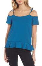 Women's Cooper & Ella Maja Cold Shoulder Blouse, Size - Blue