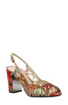 Women's J. Renee Tahira Embellished Cutout Sandal D - Red