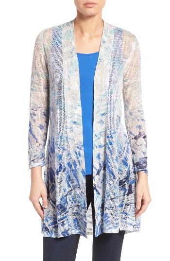 Women's Nic+zoe Azure Linen Blend Cardigan