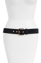 Women's Frye Double Keeper Leather Belt - Anthracite