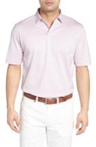 Men's Peter Millar Nanoluxe Golf Polo, Size - Purple