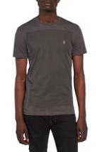 Men's Allsaints Print Regular Fit Short Sleeve Shirt, Size - Black