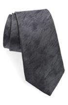 Men's Emporio Armani Solid Silk Tie, Size - Grey