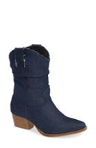 Women's Charles By Charles David Zulu Western Boot .5 M - Blue