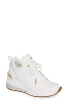 Women's Michael Michael Kors Georgie Wedge Sneaker M - White