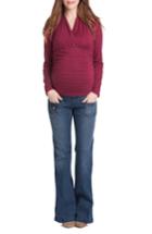 Women's Lilac Clothing Megan Maternity Top, Size - Red