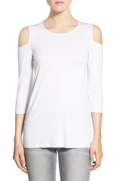 Women's Bailey 44 'deneuve' Cold Shoulder Top - White
