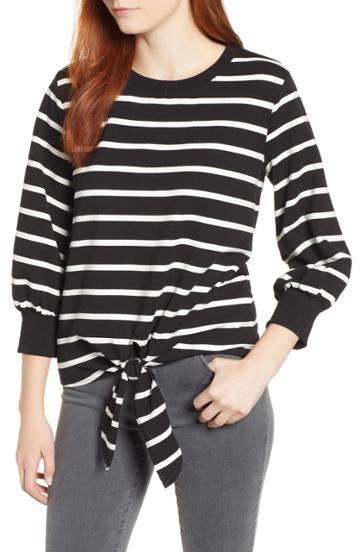 Women's & .layered Tie Front Sweatshirt