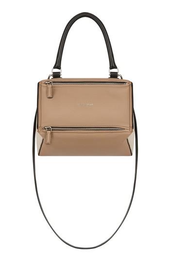 Givenchy Small Pandora Box Tricolor Leather Crossbody Bag - Beige
