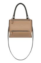 Givenchy Small Pandora Box Tricolor Leather Crossbody Bag - Beige