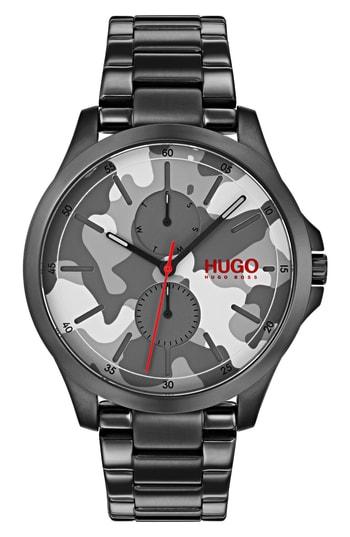 Men's Hugo Jump Camo Bracelet Watch, 41mm