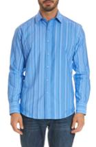 Men's Robert Graham Lopez Classic Fit Stripe Sport Shirt - Blue