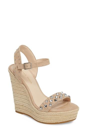 Women's Pelle Moda Oates Espadrille Wedge Sandal M - Beige